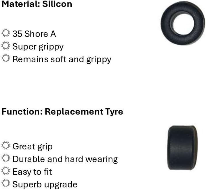 SSC Slot Cars Super Grip Ersatz Auto J Reifen/Reifen Set Zubehör, Indy Modern F1 Front/Rear Slicks K