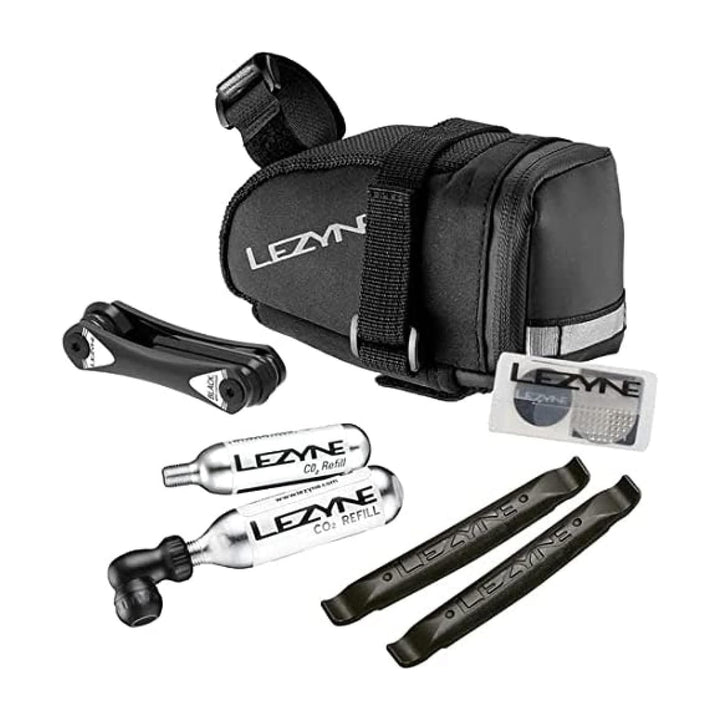 Lezyne Sattel Trainer Laufradtasche Satteltasche Caddy, Schwarz, 45.5 x 34.0 x 26.5 cm, 0.5 Liter, 1