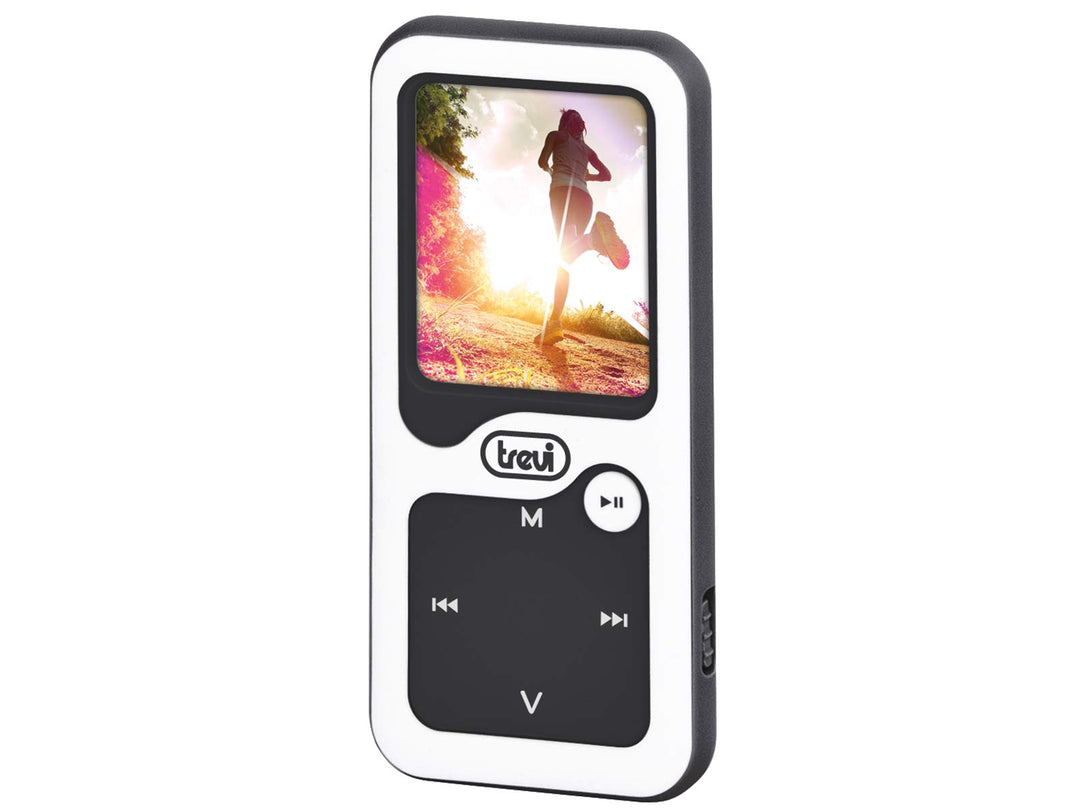 Trevi MPV 1780 MP3-Player mit 8GB micro-SD Karte Bluetooth Video Wiedergabe und Schrittzähler Weiss,