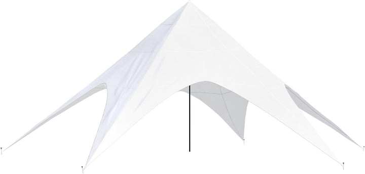 CLP Sternzelt 12M | XL-Sternzelt Für Den Garten I Event-Zelt Mit 12 Meter Durchmesser, Farbe:weiss,