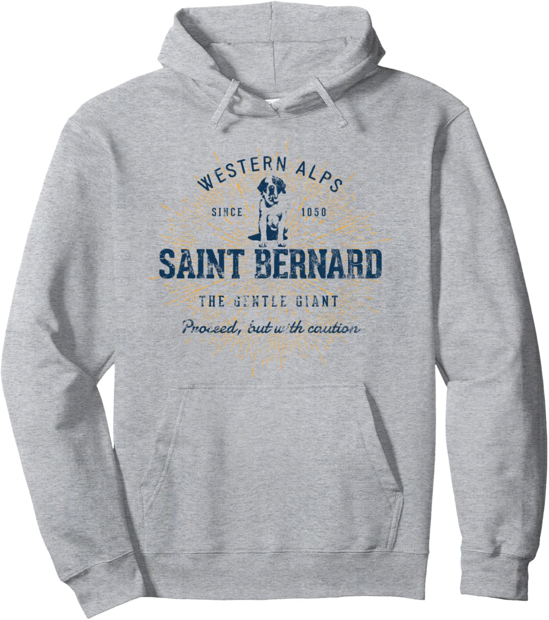 St. Bernhardshund Retro Vintage Bernhardiner Pullover Hoodie