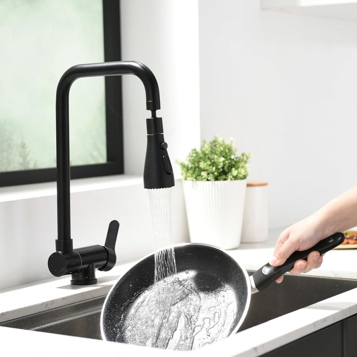 Einhebelmischer für Küche, klappbar, mit 3 Strahlarten, Küchenarmatur, faltbar, für Fenster, Mischba