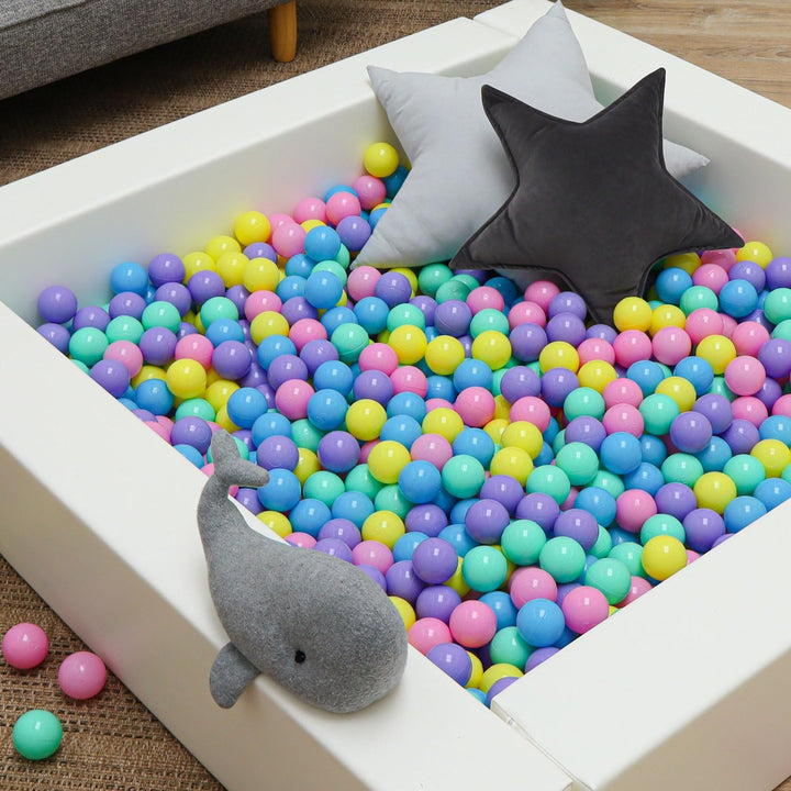 LittleTom Ab Null: Bunte Bälle für Bällebad Baby Spielbälle 5,5cm - Indoor Outdoor Spielzeug für Spi