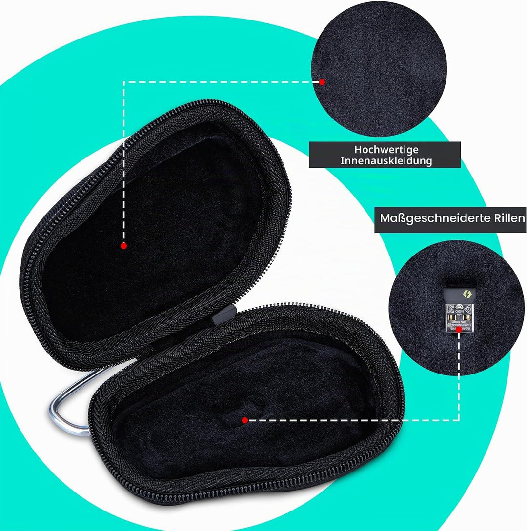 Hart Reise Schutz Hülle Etui Tasche für Logitech MX Master 4 / MX Master 3S / MX Master 3 / MX Matse