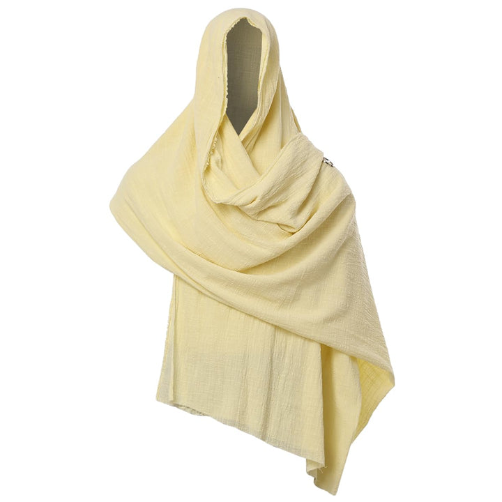 GRACEART Mittelalter Halstuch Tuch Kopftuch Renaissance Pirat Leintuch 230X130 cm Hellgelb, Hellgelb