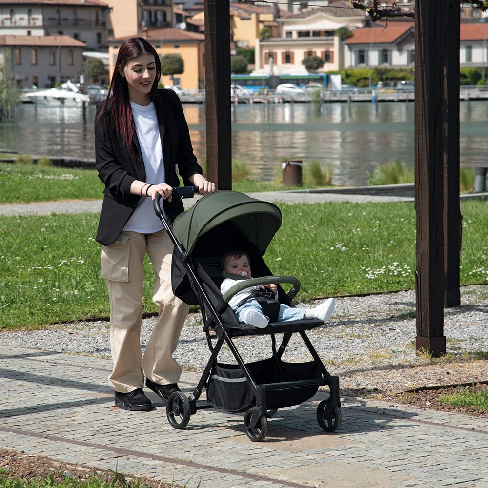 Foppapedretti Kompakter Kinderwagen Voilà, für Kinder 0-22 kg (0-4 Jahre), 1-Hand-Verschluss, Self-S