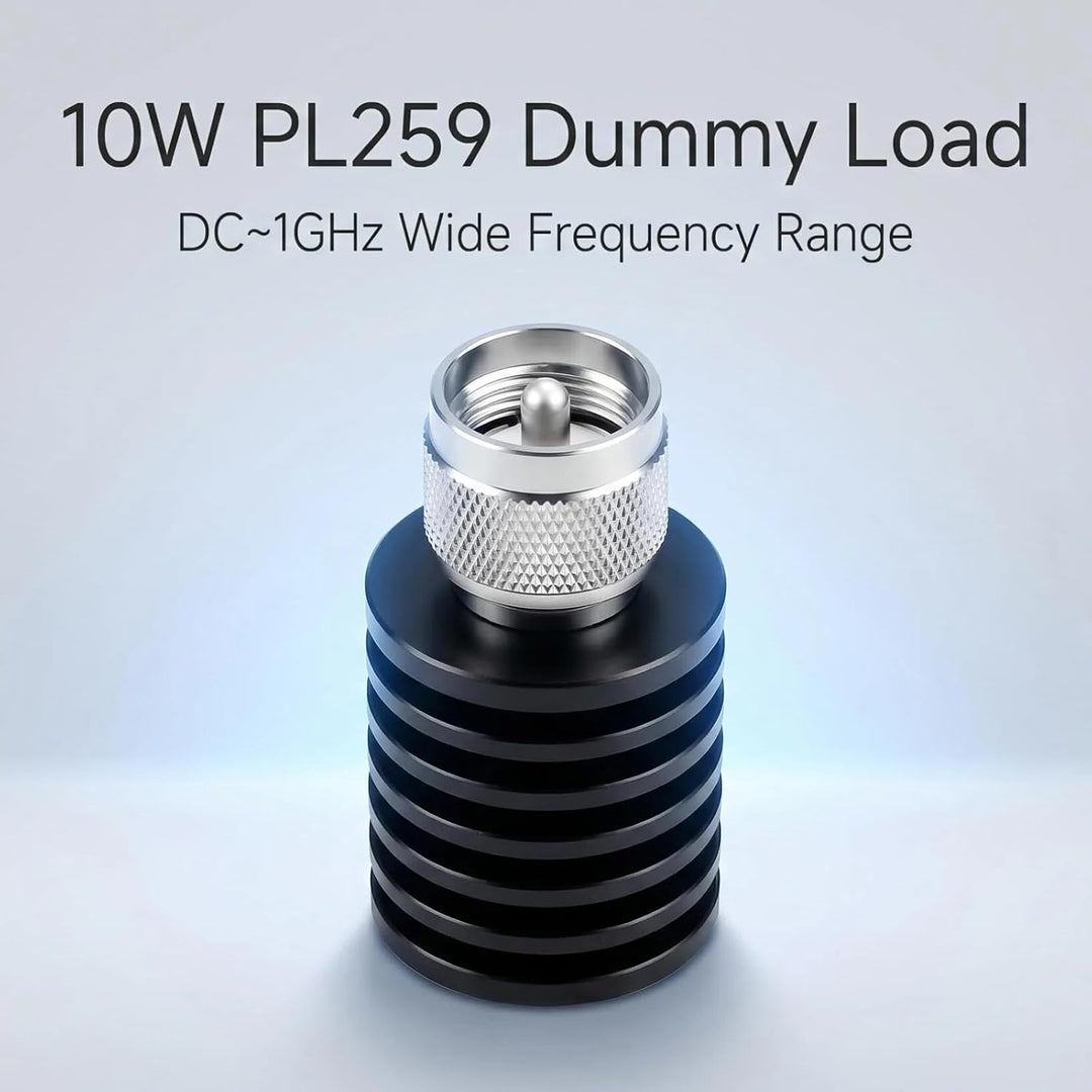 BECEN 10 Watt PL259 Dummy Load – 10W UHF Stecker Typ Stecker DC auf 1 GHz 50 Ohm UHF Typ Stecker 10