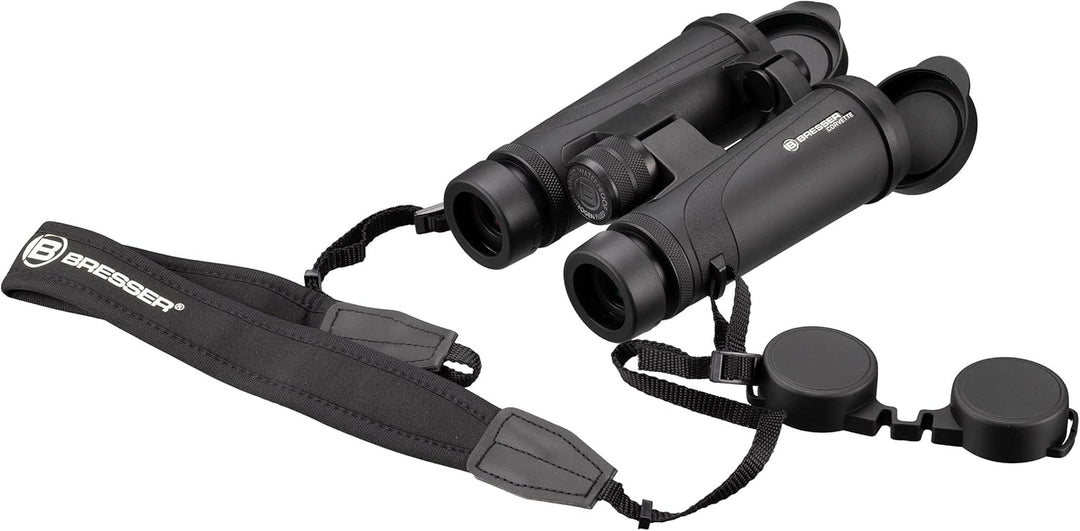 Bresser Fernglas Corvette 10x42 wasserdicht mit Nitrogenfüllung, BaK-4 Glas Prismen, LE-Okularen für
