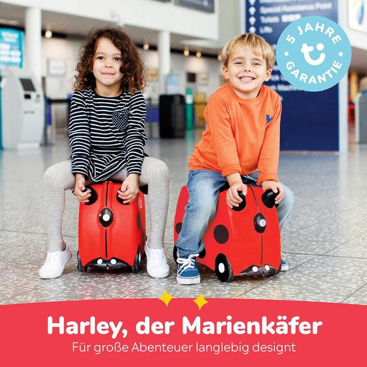 Trunki Handgepäck und Kinderkoffer zum Draufsitzen | Kinder Risen Geschenk für Mädchen und Jungen |