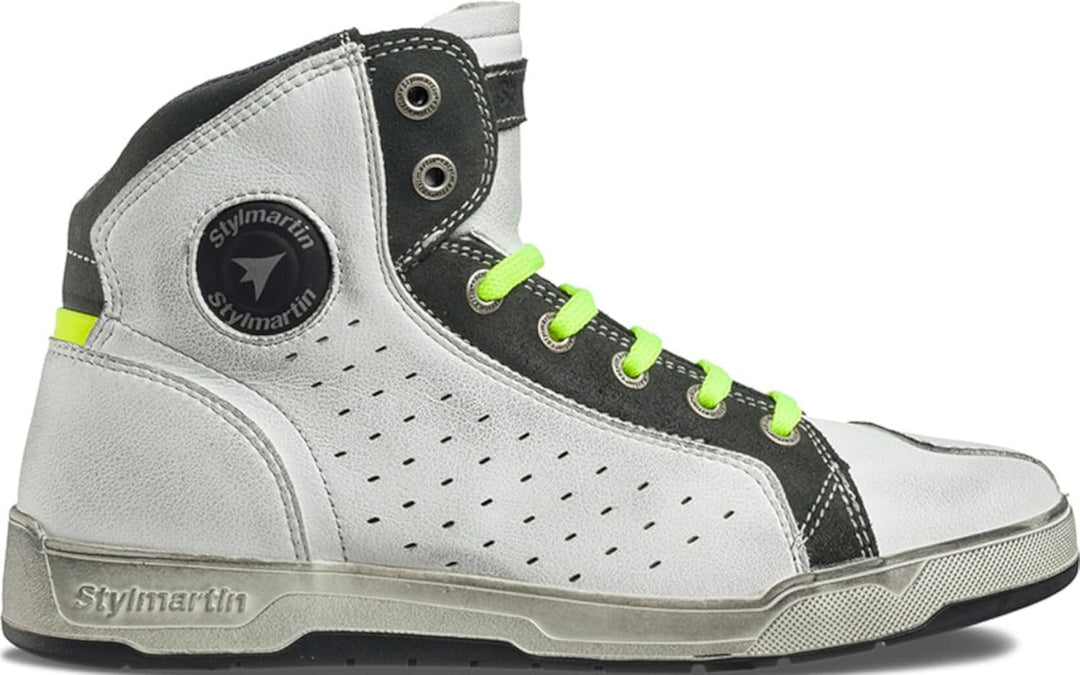 STYLMARTIN Unisex Sectormoto boot 45 EU Weiss Schwarz, 45 EU Weiß Schwarz