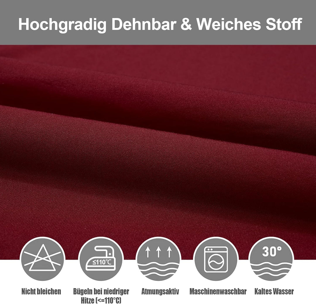Yugarlibi Stuhlhussen 4er Set Stretch Stuhlhussen Schwingstuhl Elastische Hussen Stuhlbezug Abnehmba