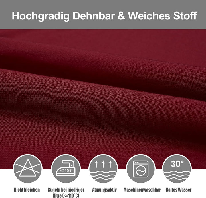 Yugarlibi Stuhlhussen 6er Set Stretch Stuhlhussen Schwingstuhl Elastische Hussen Stuhlbezug Abnehmba