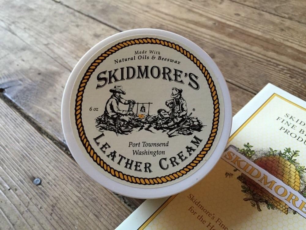 Skidmore's Original Leder-Creme | 100% Natürliche, ungiftige, wasserabweisende Formel ist ein Pflege
