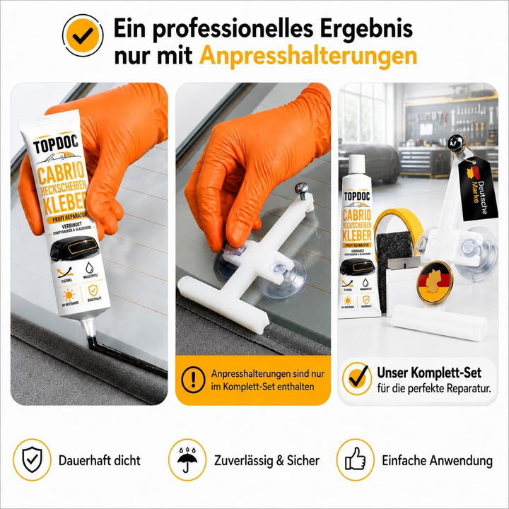 Nubsi Cabrio Verdeck Kleber Scheiben Reparatur Set Heckscheibe neu verkleben