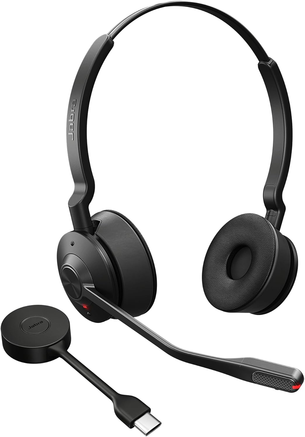Jabra Engage 55 SE Convertible Headset UC mit Ohrbügel, Link 400c DECT Adapter USB-C, Engage 55 Desk