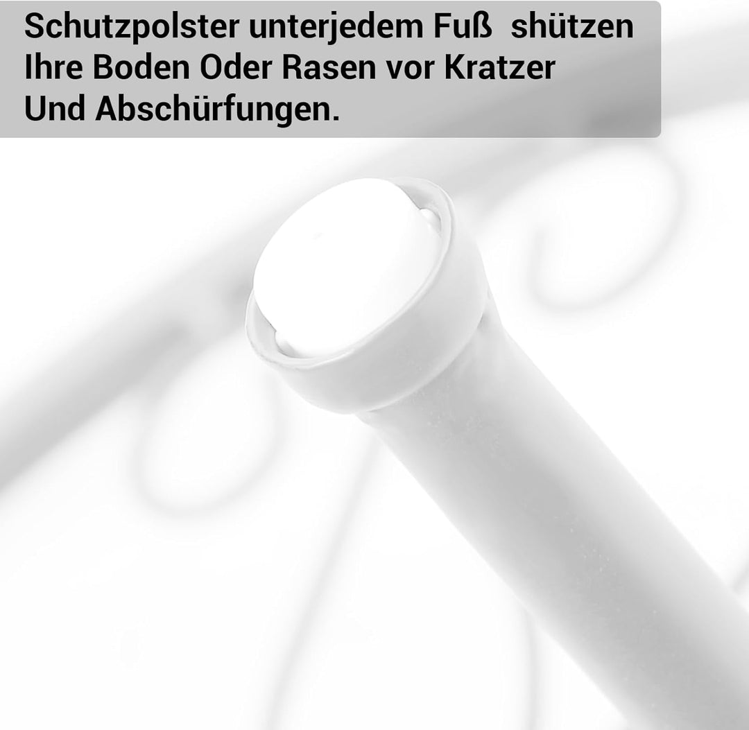 4er Set Blumenhocker Metall für innen, Weiss Blumenbank Blumentopf Wohnzimmer Blumenregal Balkon, Ga