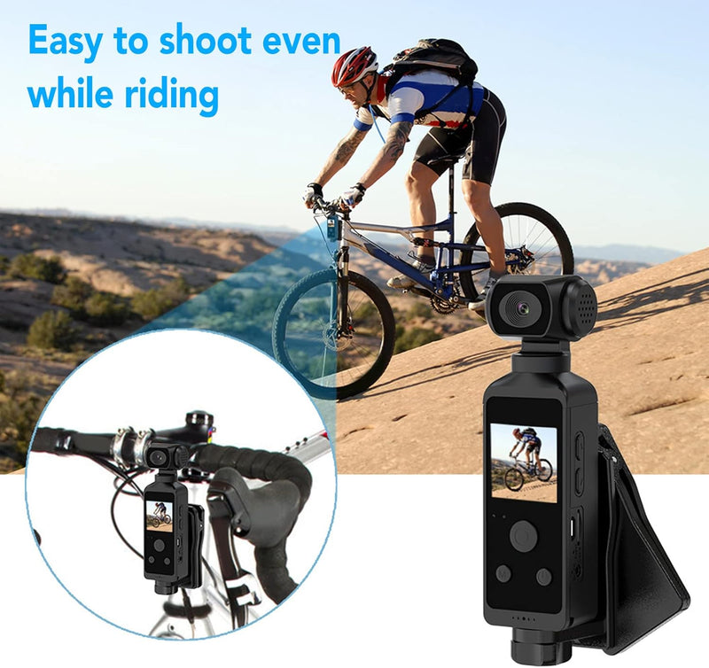 4K-Pocket-Action-Kamera, WiFi-Videocamcorder, 1,3-Zoll-Bildschirm, 16 MP Foto, 270 ° Drehbar, Unters