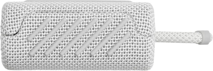 JBL GO 3 kleine Bluetooth Box in Weiss – Wasserfester, tragbarer Lautsprecher für unterwegs – Bis zu