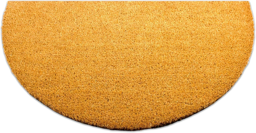 Fussmatte Kokos halbrund - Normal - 40x70 cm - Fussmatte Aussen und Innen - Fussmatten Haustür - Tür