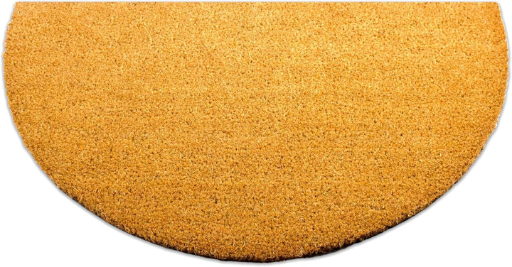 Fussmatte Kokos halbrund - Normal - 40x70 cm - Fussmatte Aussen und Innen - Fussmatten Haustür - Tür