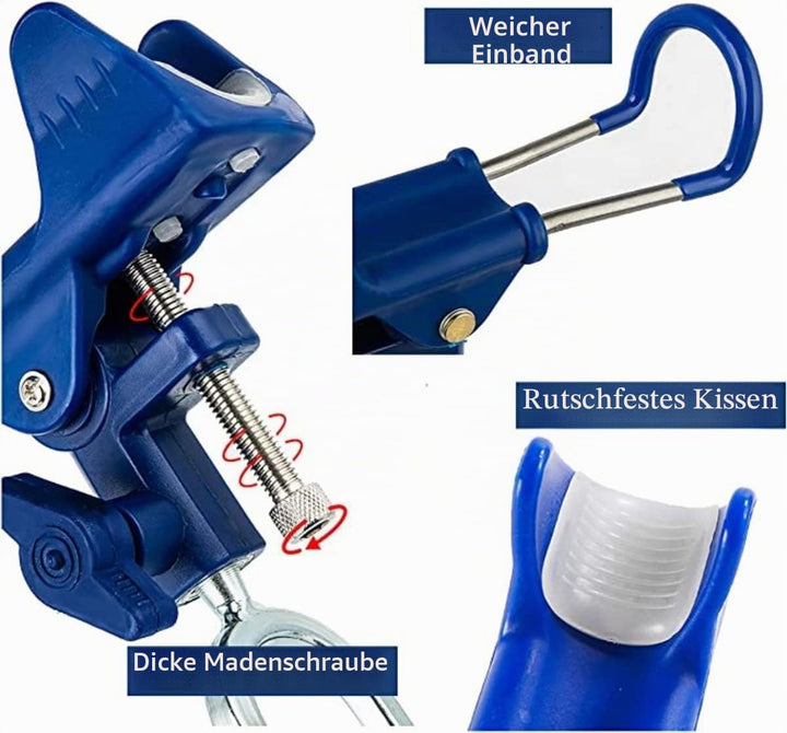 2 Stück Angelrutenhalter, 360 Grad verstellbare Angelrutenhalter aus verstärktem Nylon und Edelstahl