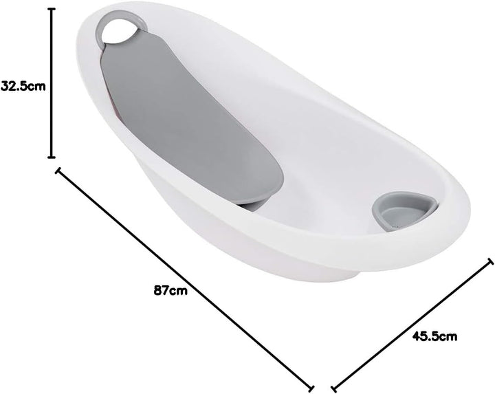 keeeper Stars Ergonomische Babywanne mit Softgriff, Stöpsel und anatomisch geformten Badesitz, Ab 0