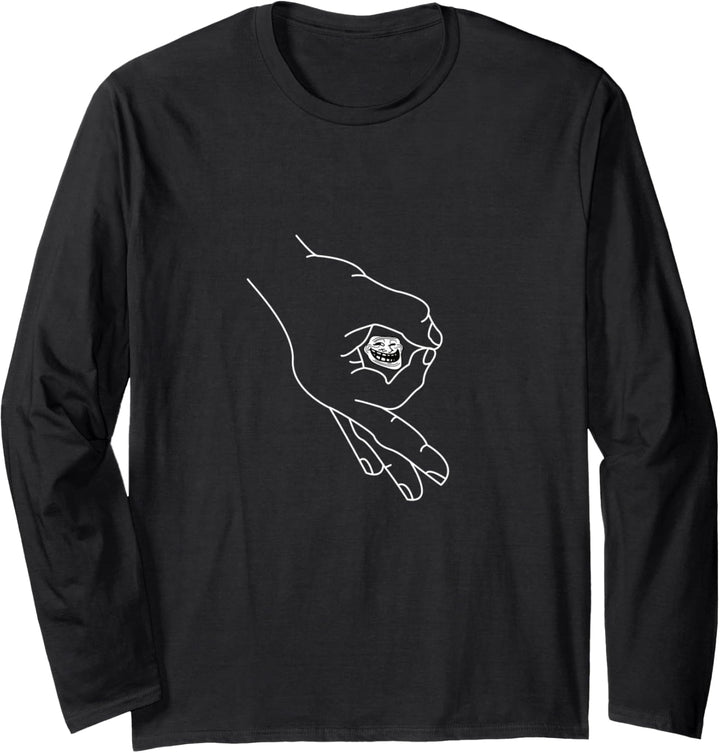 Reingeschaut Reingeguckt Retro Meme Langarmshirt