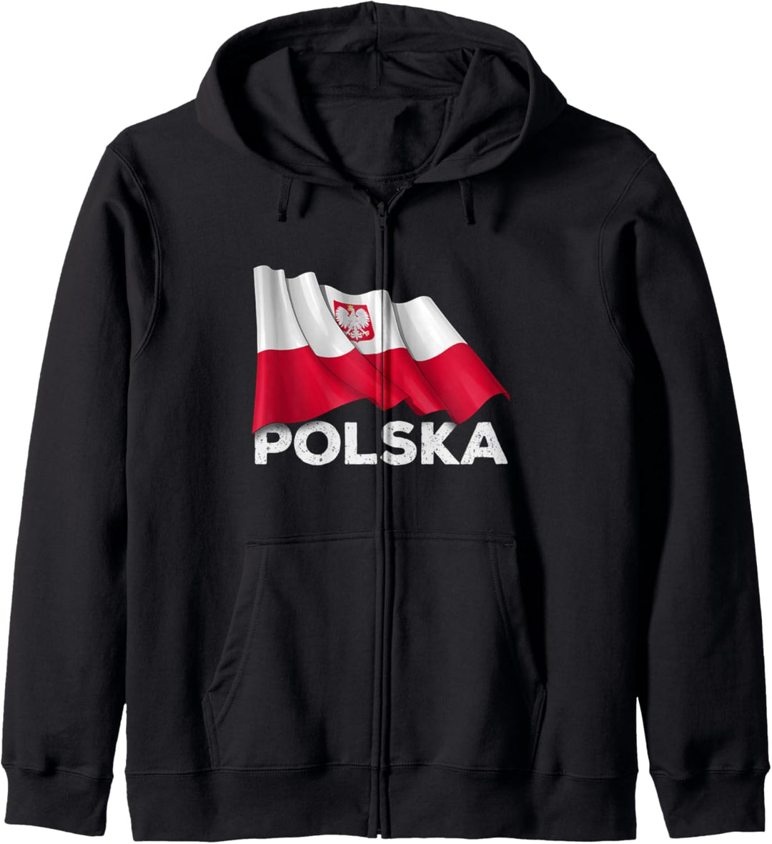 Polska Shirt - Cool Polen Poland Flag Kapuzenjacke