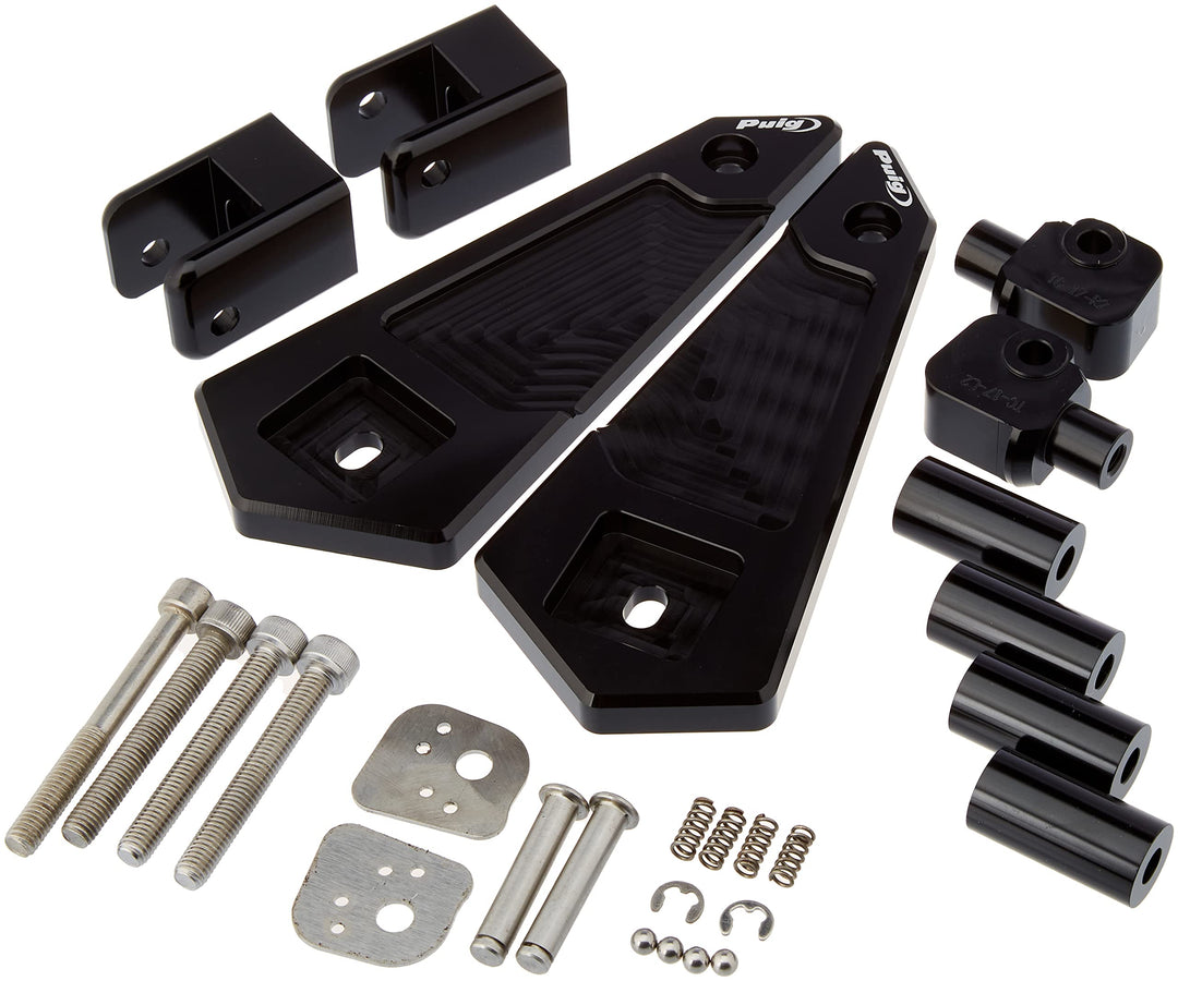 Puig 20582N Adapter Fussrasten- Gummipad Rider Schwarz