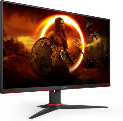 AOC Gaming 24G2SPAE - 24 Zoll FHD Monitor, 165 Hz, 1 ms MPRT, FreeSync, G-Sync Compatible, Lautsprec