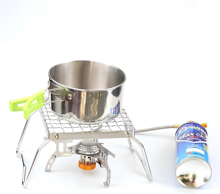 Outdoor Camping Grill, Edelstahl Holzkohlegrill Reisegrill, Tragbarer Campinggrill, Mini Edelstahl K