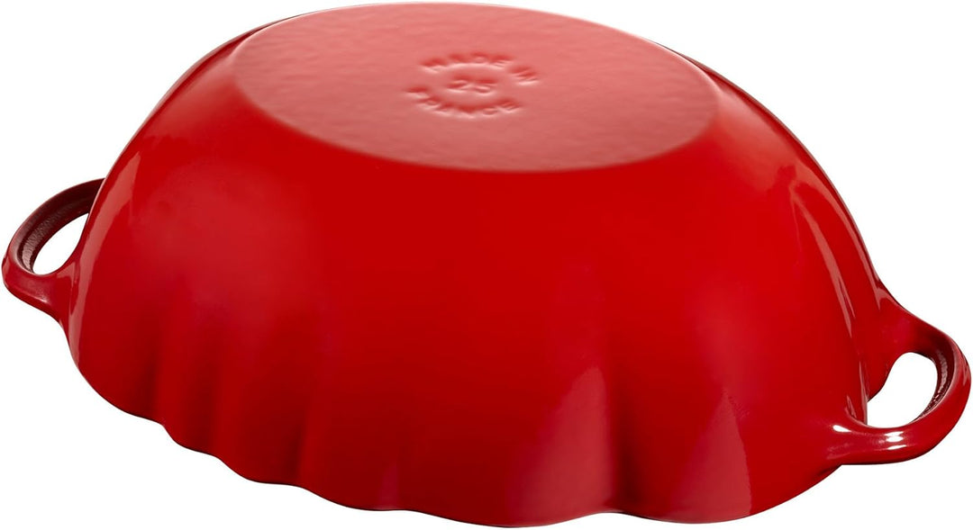 STAUB Cocotte Tomate 25 cm kirschrot Bräter, Gusseisen, 35 x 24 x 16.5 cm, Kirschrot