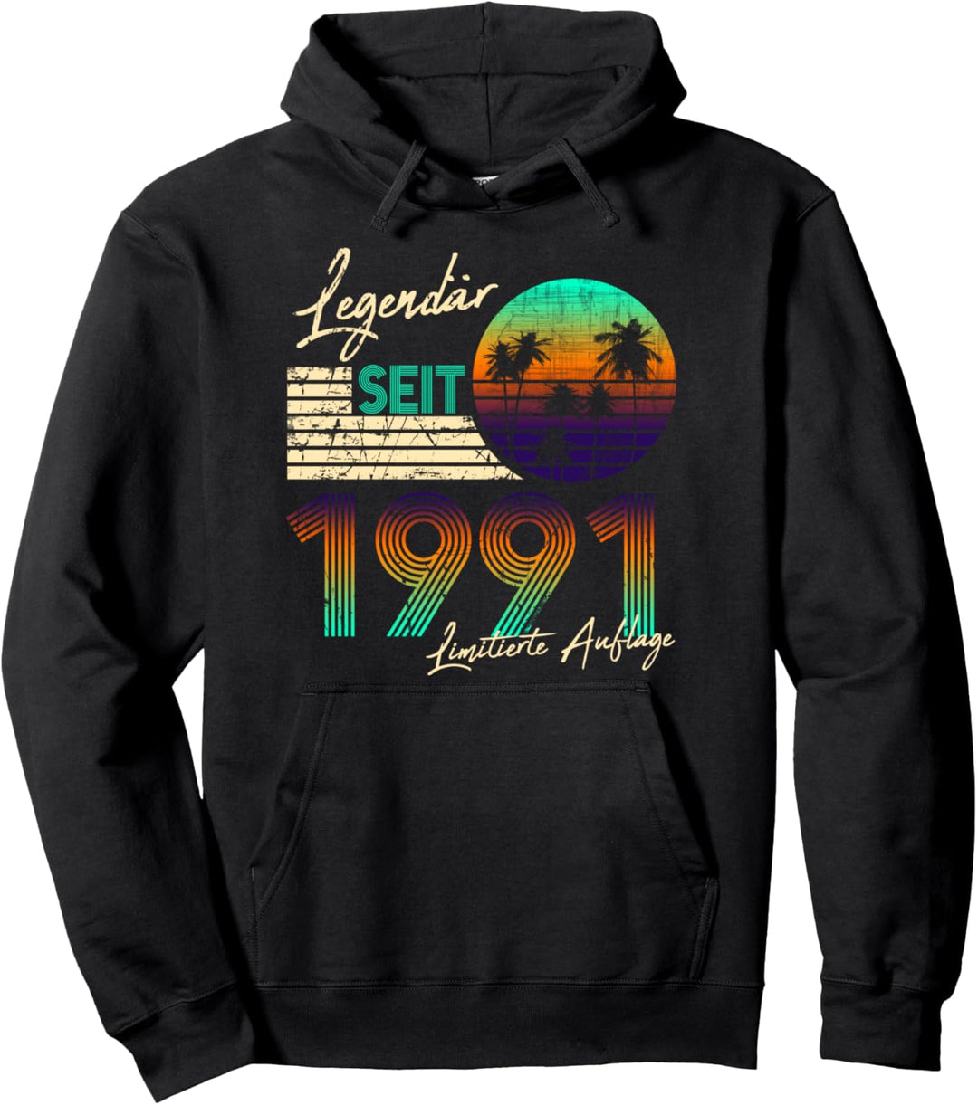 30. Geburtstag Geschenk Vintage Legendary Since März 1991 Pullover Hoodie