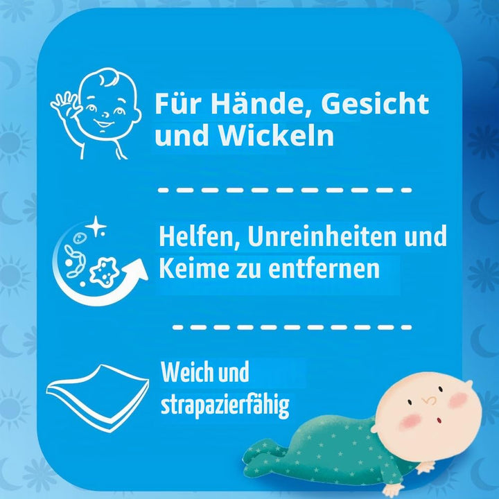Pampers Tücher Sonne und Mond mit Kamille und neuem Design, 936 Tücher