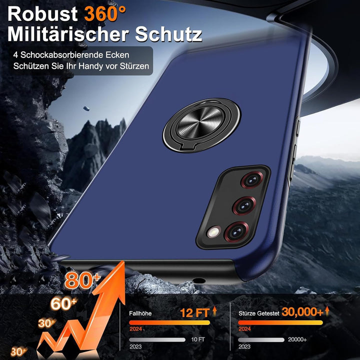 Vaki Handyhülle für Samsung Galaxy S20 FE Hülle mit Schutzfolie, Schutzhülle Galaxy S20 FE Case mit