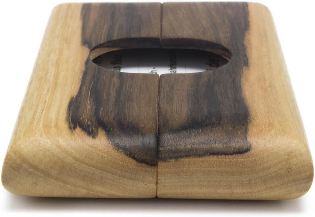 WoodBi Exklusives Portmonee aus Massivholz für Kreditkarten und Visitenkarten geeignet