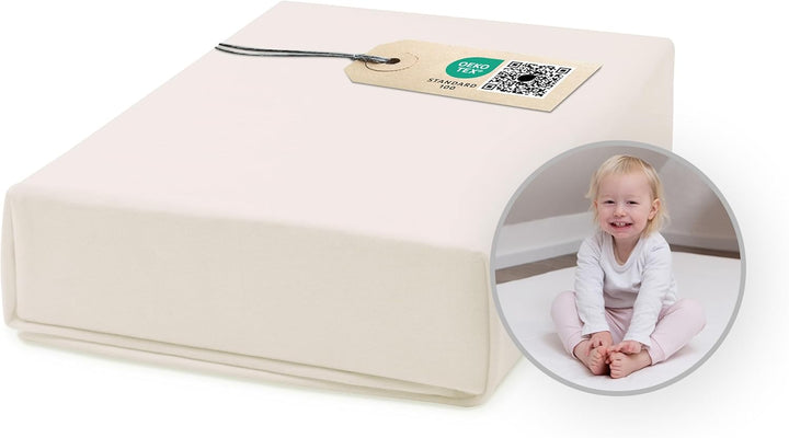 Ehrenkind® Spannbettlaken für Babybett Kinderbett | 100% Bio-Baumwolle Spannbettlaken 70x140 | Atmun