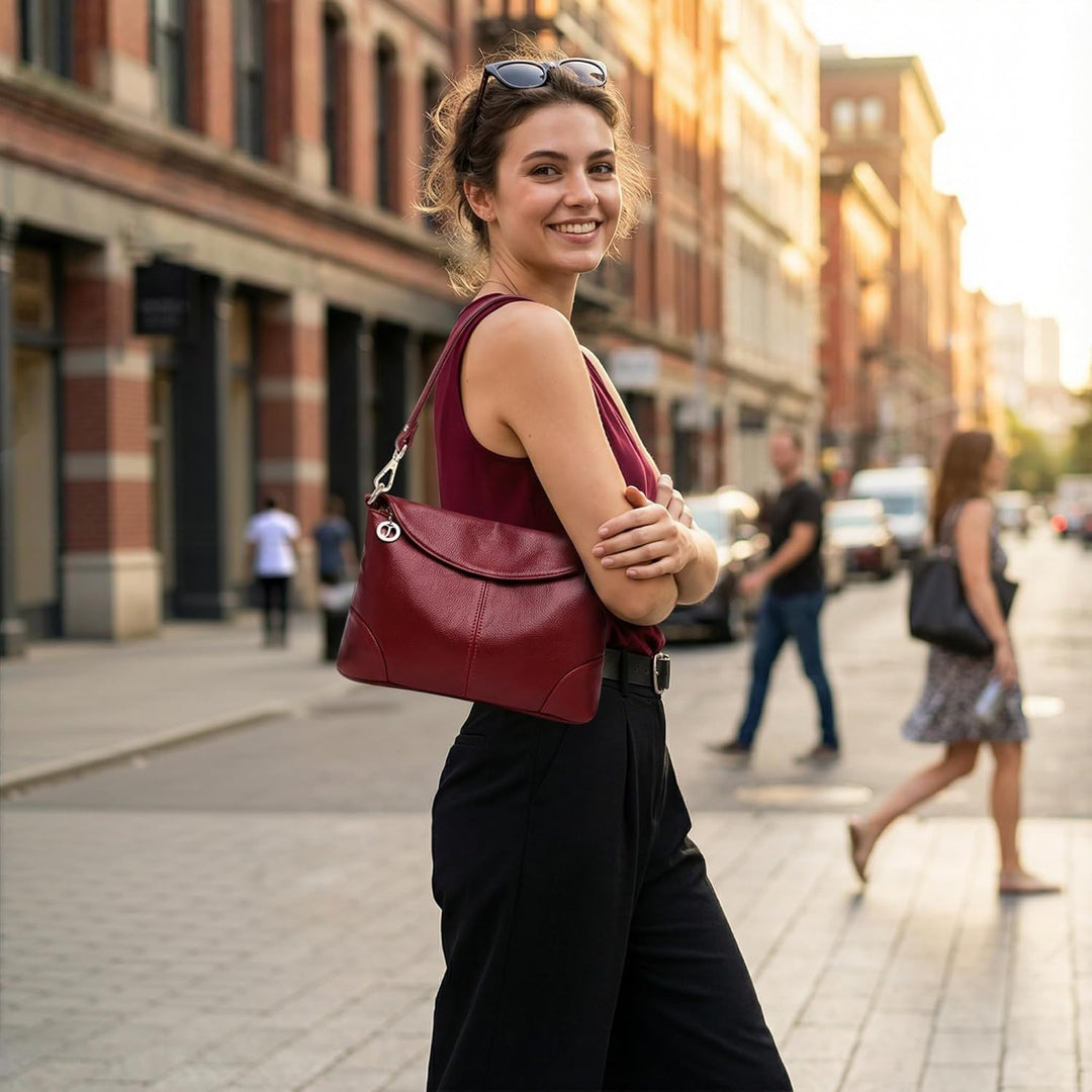 DORRISO Elegant Damen Umhängetasche Frauen Handtasche Schultertasche Casual Umhängetaschen Damen Rei