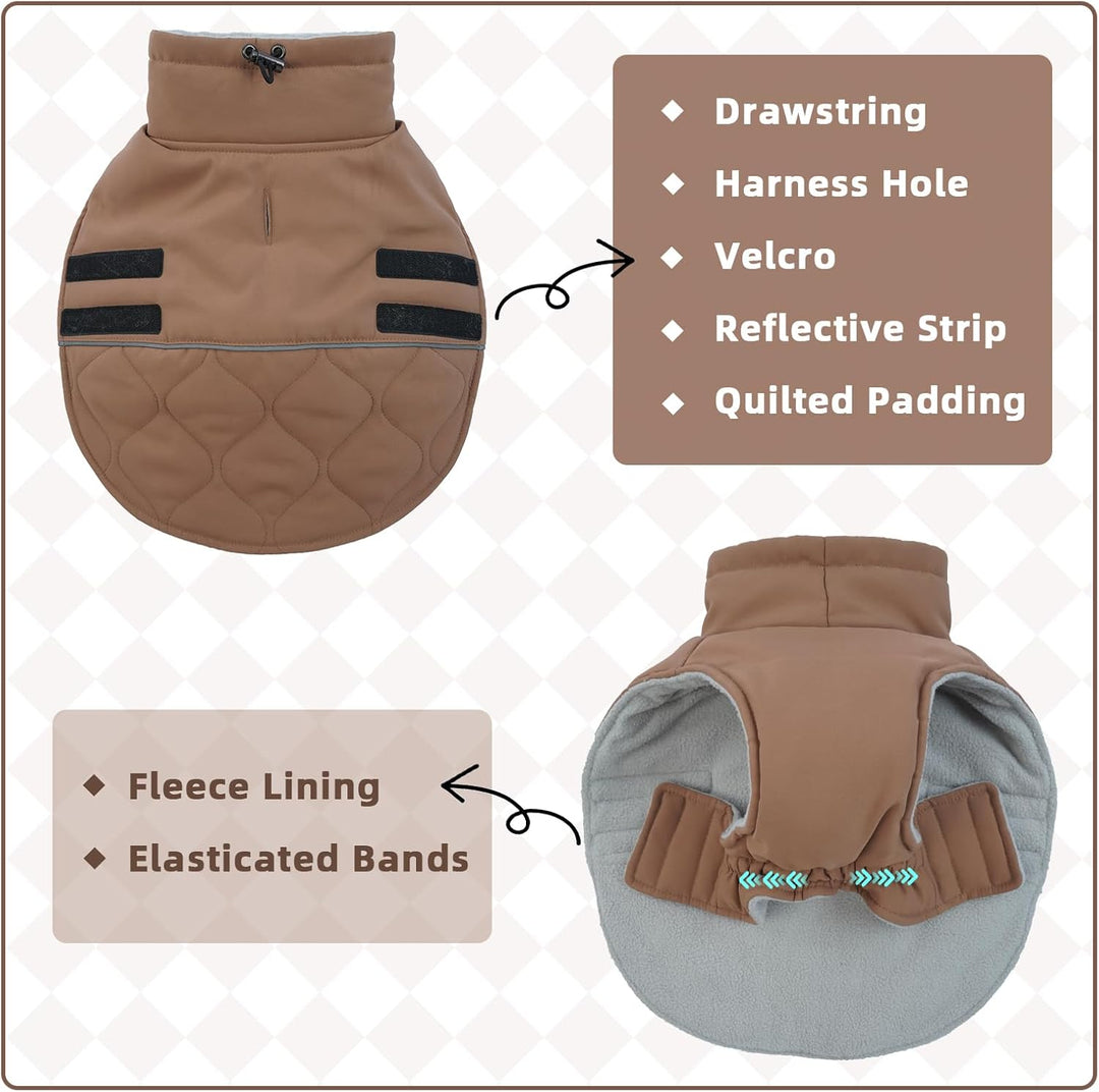 Hundemantel, Wattierend Winterjacke Geschirröffnung, Warme Wintermantel Gefüttert Kleidung Mantel fü
