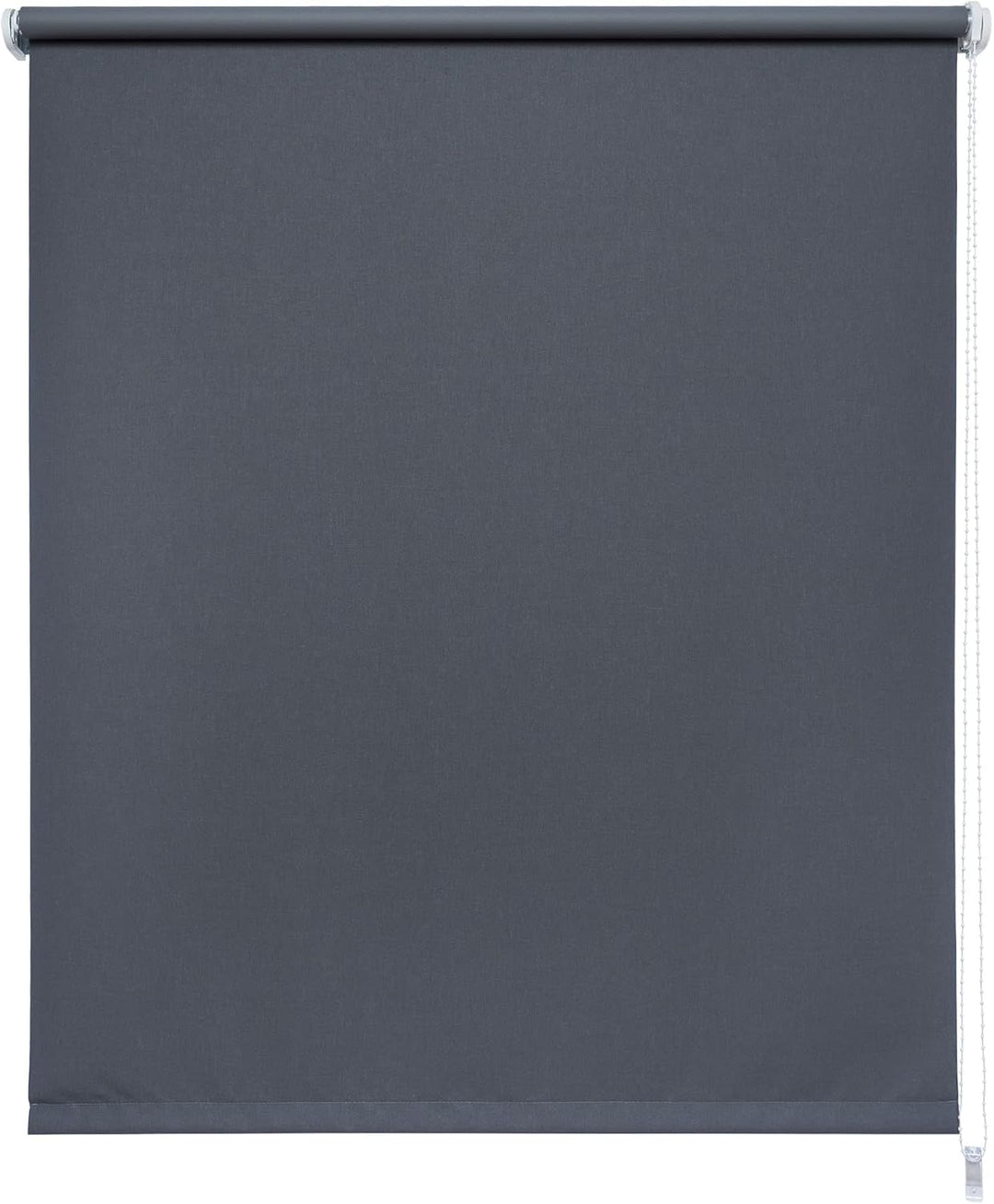 Liedeco® Rollo, Fenster Rollo, Kettenzug-Rollo / 62 x 180 cm (Breite x Höhe), dunkelgrau/Verdunkelnd