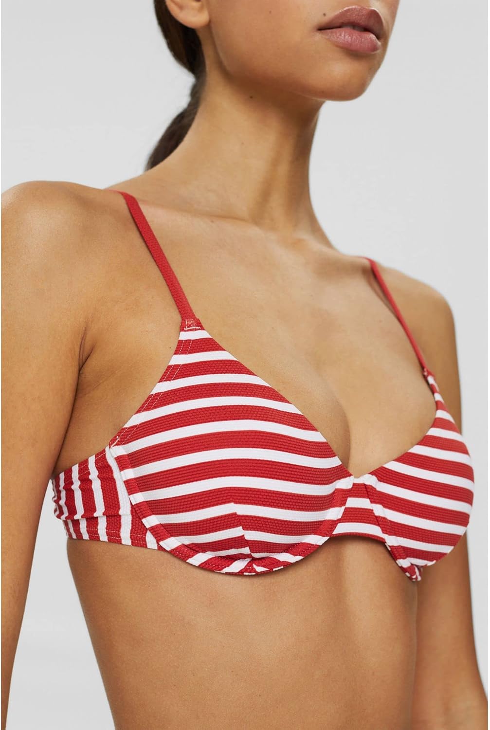 ESPRIT Damen Hamptons Beach RCS Uw.Bra Bikini 38 / C Rot, 38 / C Rot