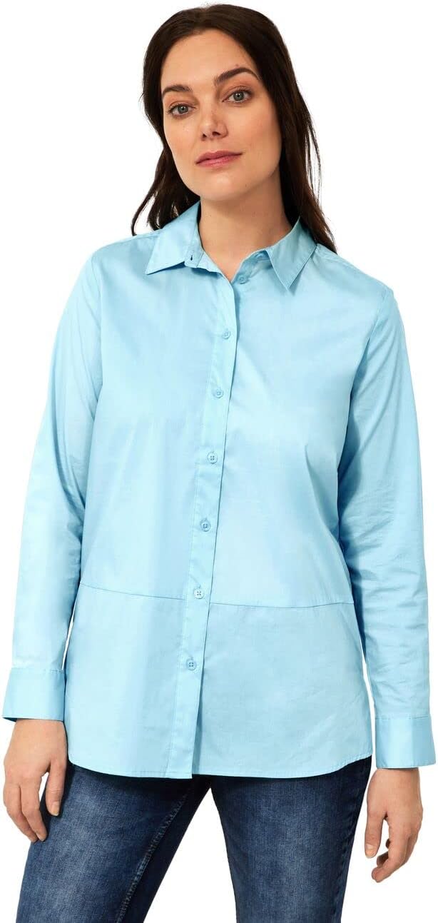 CECIL Damen B343646 Longbluse, Faded Blue, XS