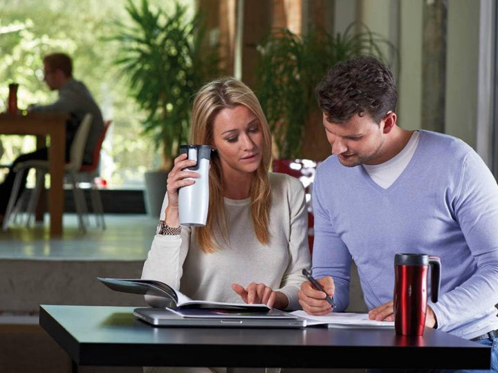 Contigo Thermobecher West Loop Autoseal, Edelstahl Isolierbecher, Reisebecher, Kaffebecher To Go, 10