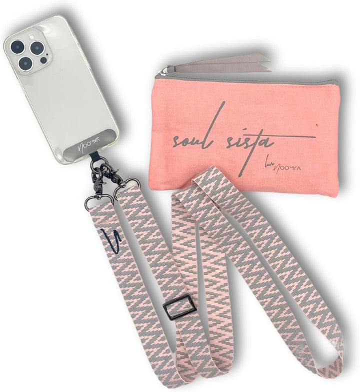 NOOMYA breite Handykette – Handyband universal zum Umhängen mit Adapter, Handy Band verstellbar & ab