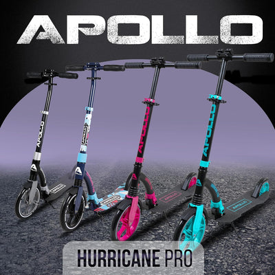 Apollo 230mm Giant XXL Wheel City-Scooter - Hurricane, Roller mit Federung für Erwachsene, klappbar