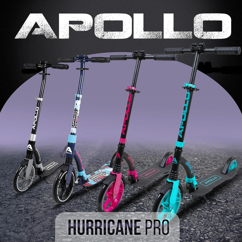 Apollo 230mm Giant XXL Wheel City-Scooter - Hurricane, Roller mit Federung für Erwachsene, klappbar