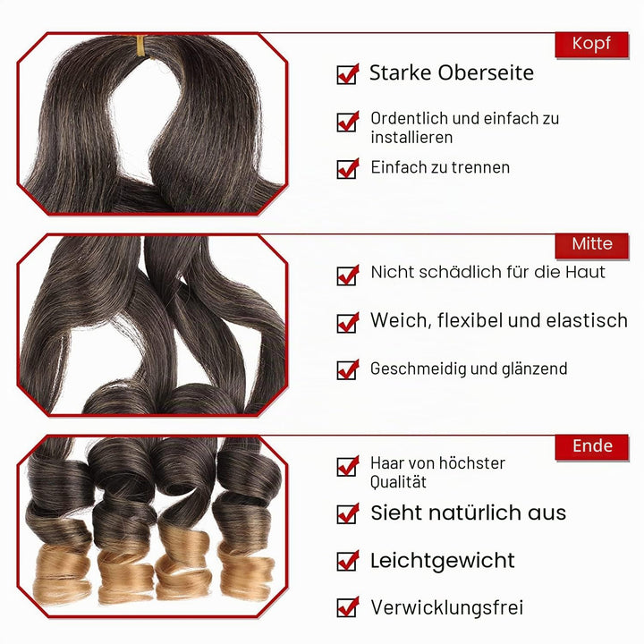 Xtrend 18 Inch Curly Braiding Hair Pre-Stretched 8 Packs French Bouncy Hair Curls For Spanish Croche