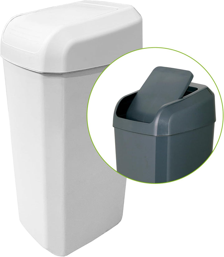 Denox Mülleimer Troya 45 l, Weiss