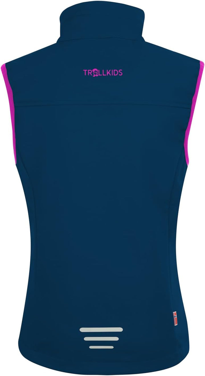Trollkids Kids Trollfjord Vest Standard 92 navy/pink, Standard 92 navy/pink