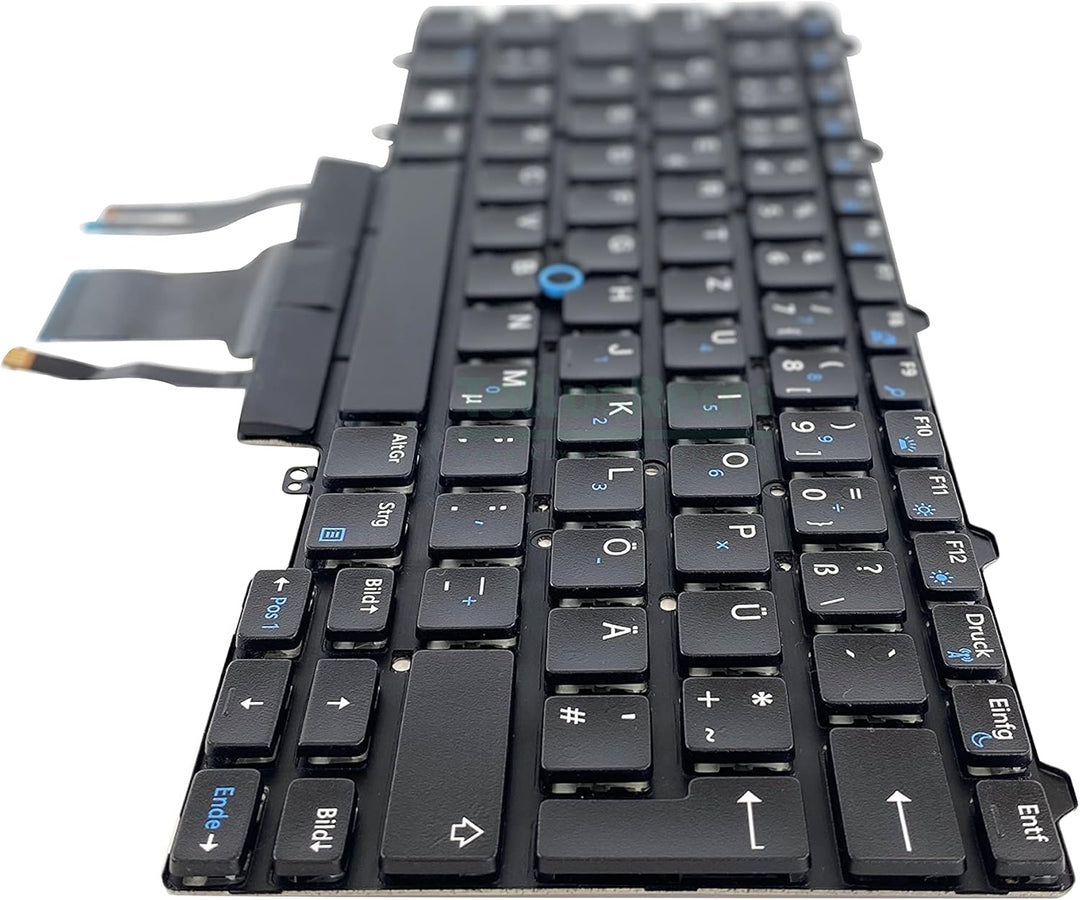 TellusRem ersatztastatur Deutsche Hintergrundbeleuchtung für Dell Latitude E5450, Latitude E7450, La